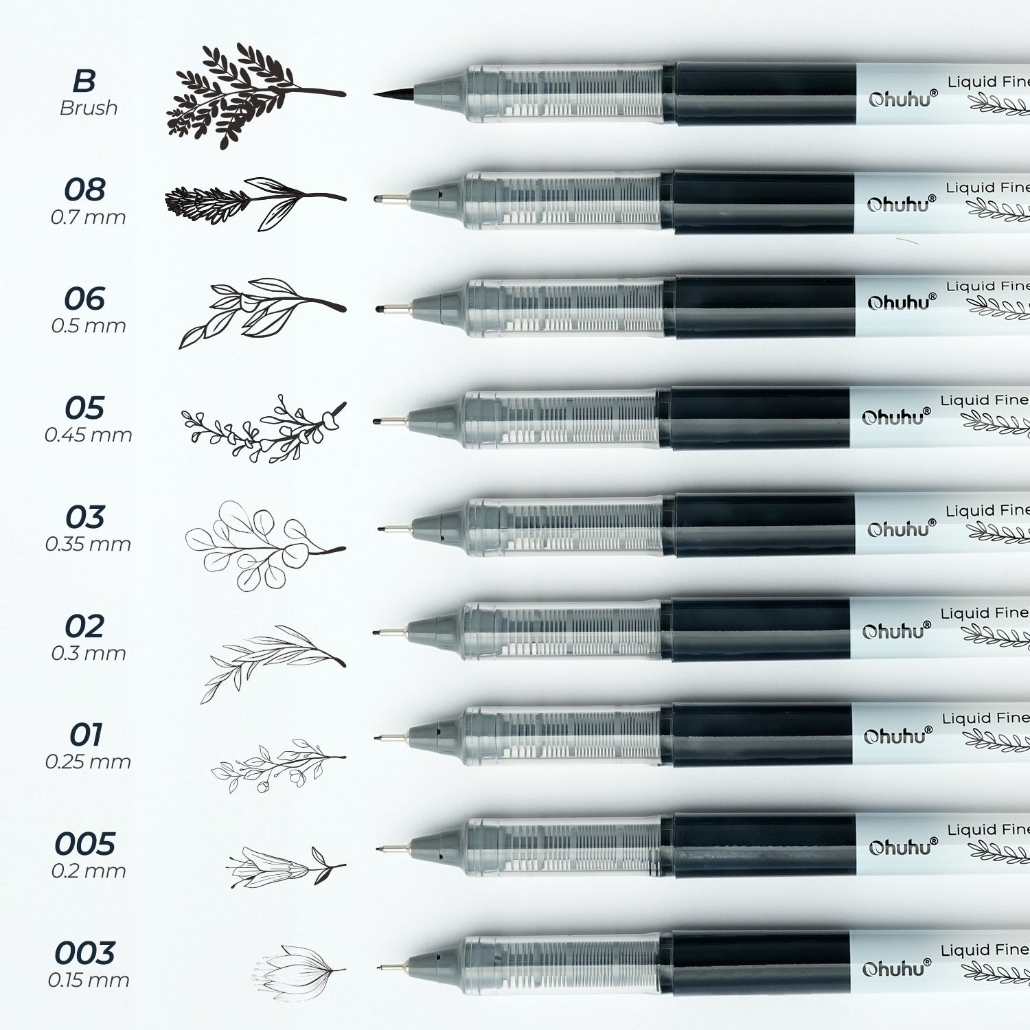 Ohuhu Kohala Liquid Fineliner Drawing Pens.9 Pack - Image 5