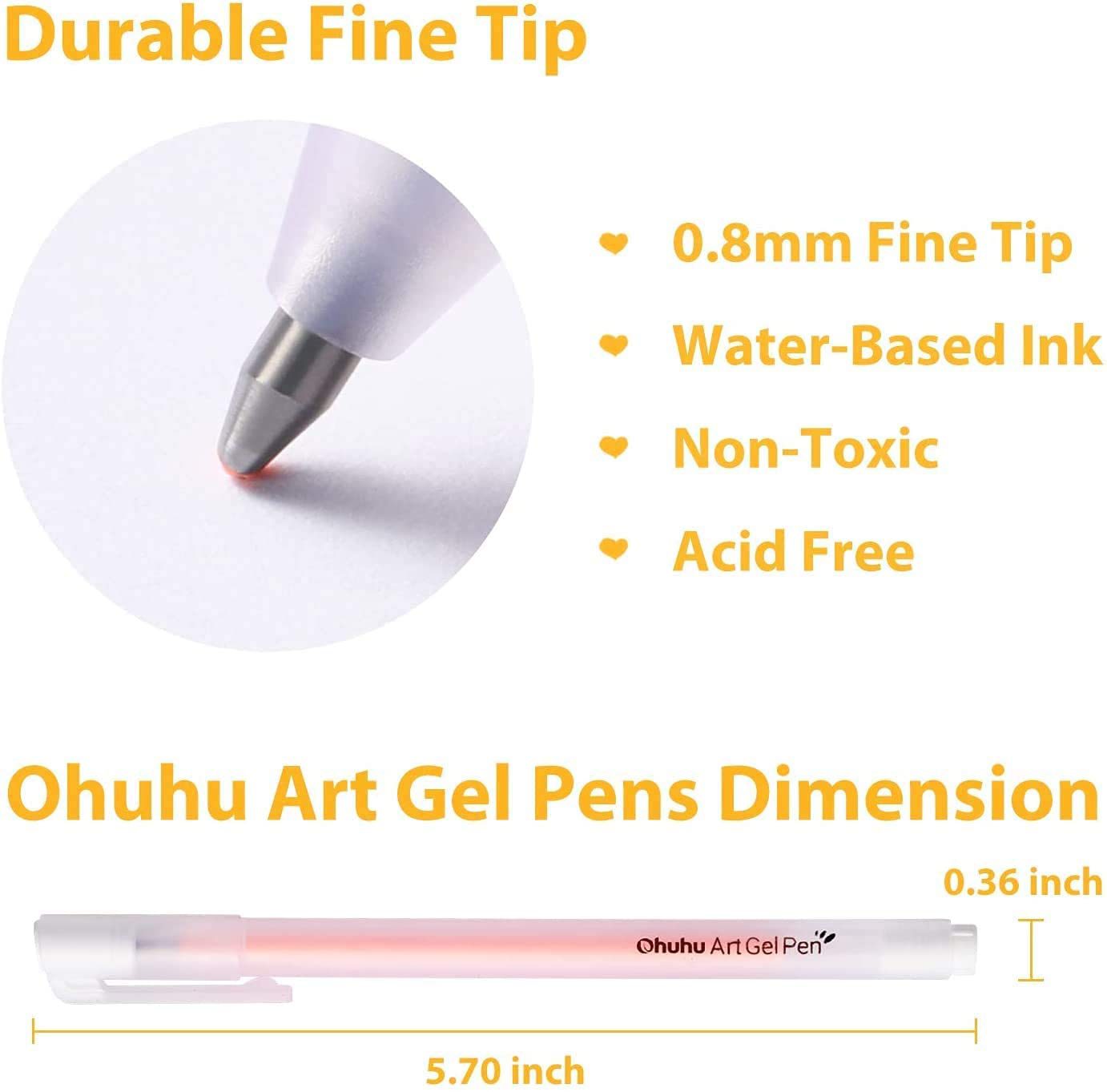 Ohuhu Premium Gel Pen Set. 20 Pack - Image 2