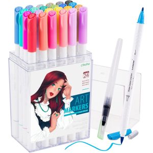 Ohuhu Dual Brush Pen Art Markers. Brush & Fine(US Exclusive)