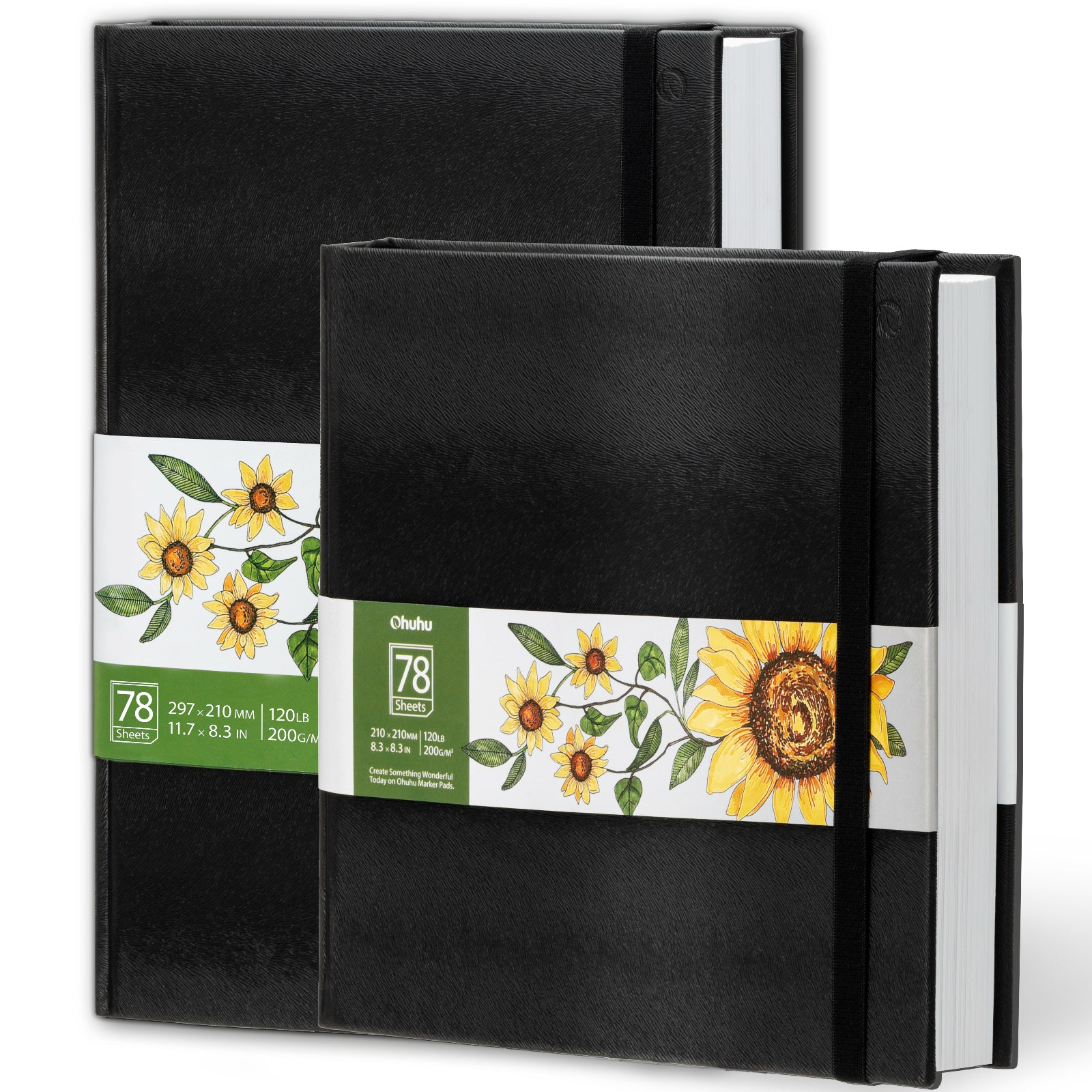 Ohuhu Marker Pads Art Sketchbooks for Markers. 2 Pack