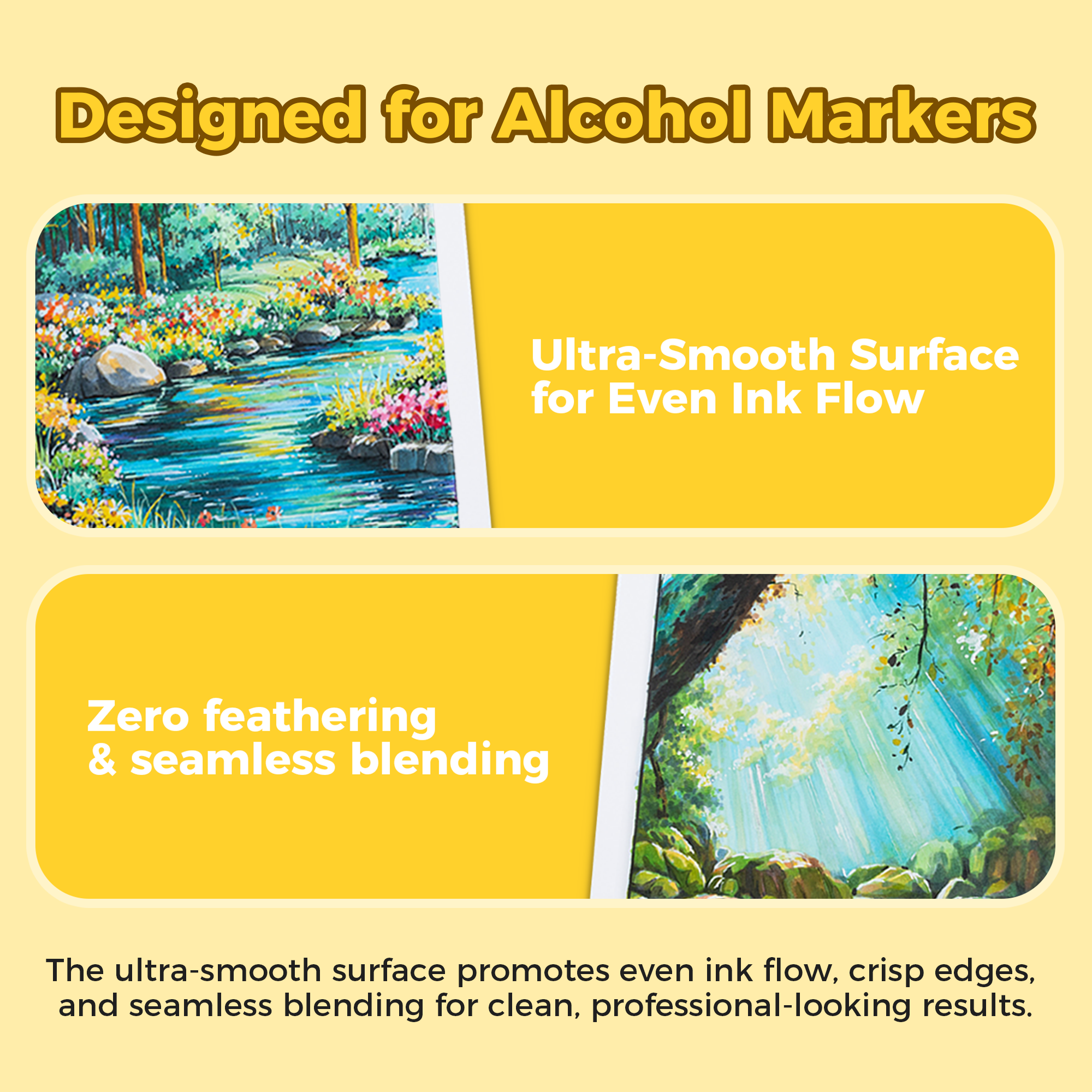 Ohuhu Spiral-Bound Marker Pad for Alcohol Markers - Image 11