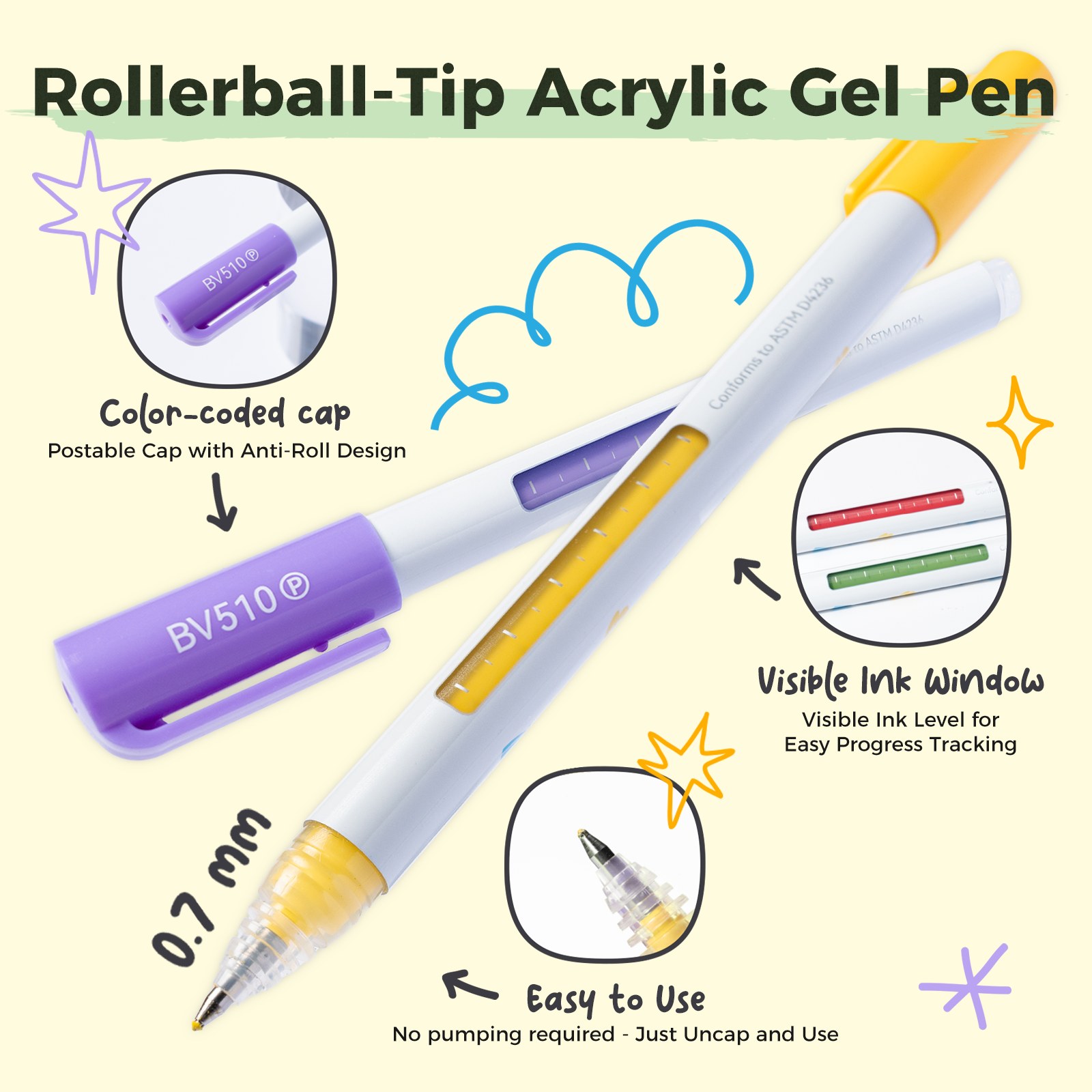 Ohuhu Wai Momi Acrylic Gel Pens - Image 2