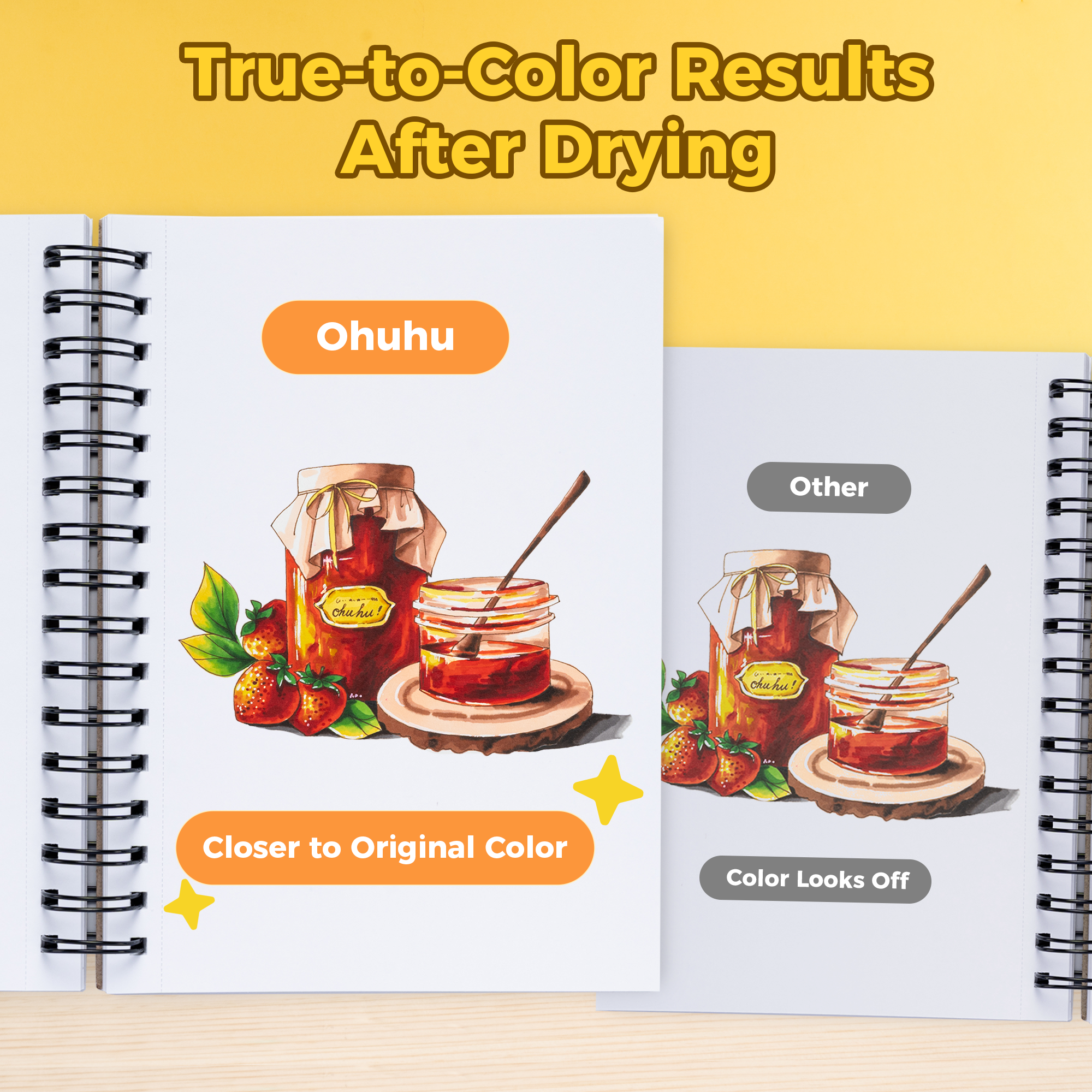 Ohuhu Spiral-Bound Marker Pad for Alcohol Markers - Image 14