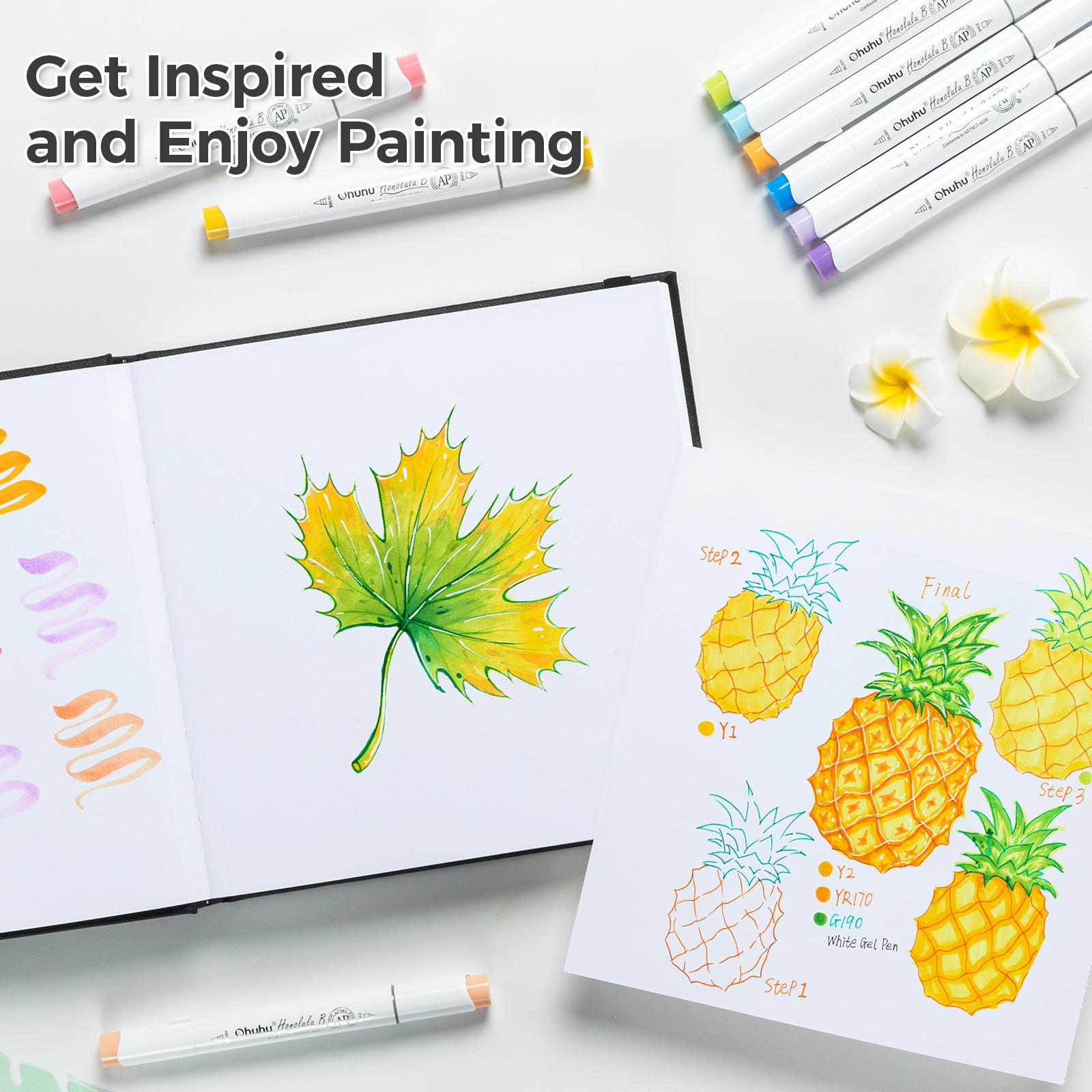 Ohuhu Marker Pads Art Sketchbooks for Markers - Image 28