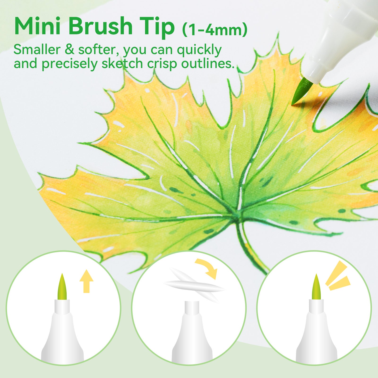 Ohuhu Kaala Dual Tips Alcohol Art Markers- 60 Colors Landscape Tone - Image 30