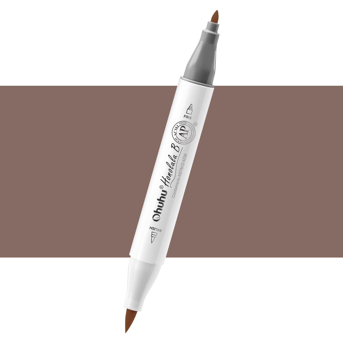 Ohuhu Honolulu B YR10 / E612 Individual Marker. Brush & Fine