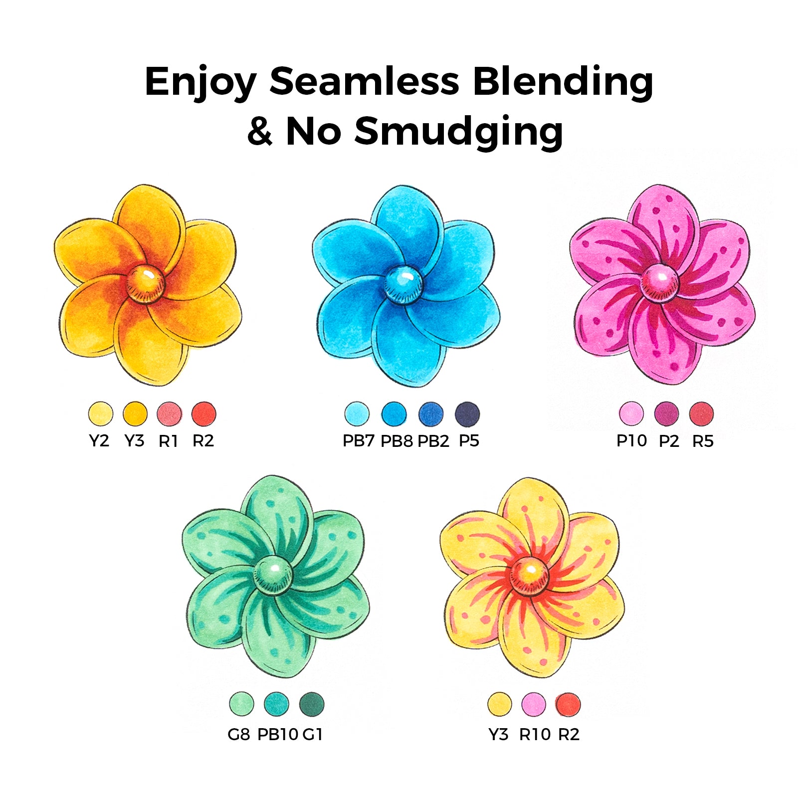 Ohuhu Honolulu² 24 Basic Colors Dual Tips Alcohol Art Markers - Image 7