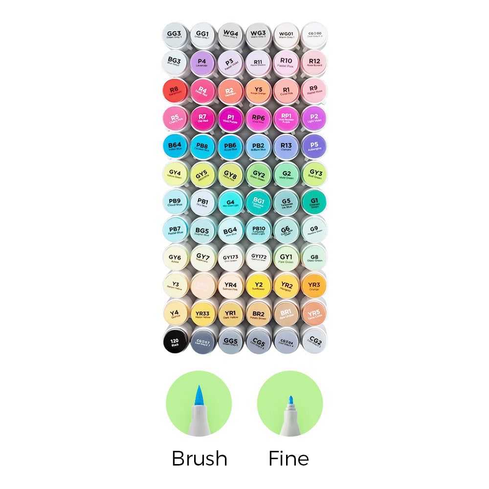 Ohuhu Honolulu Brush Markers - Large Set - Image 12