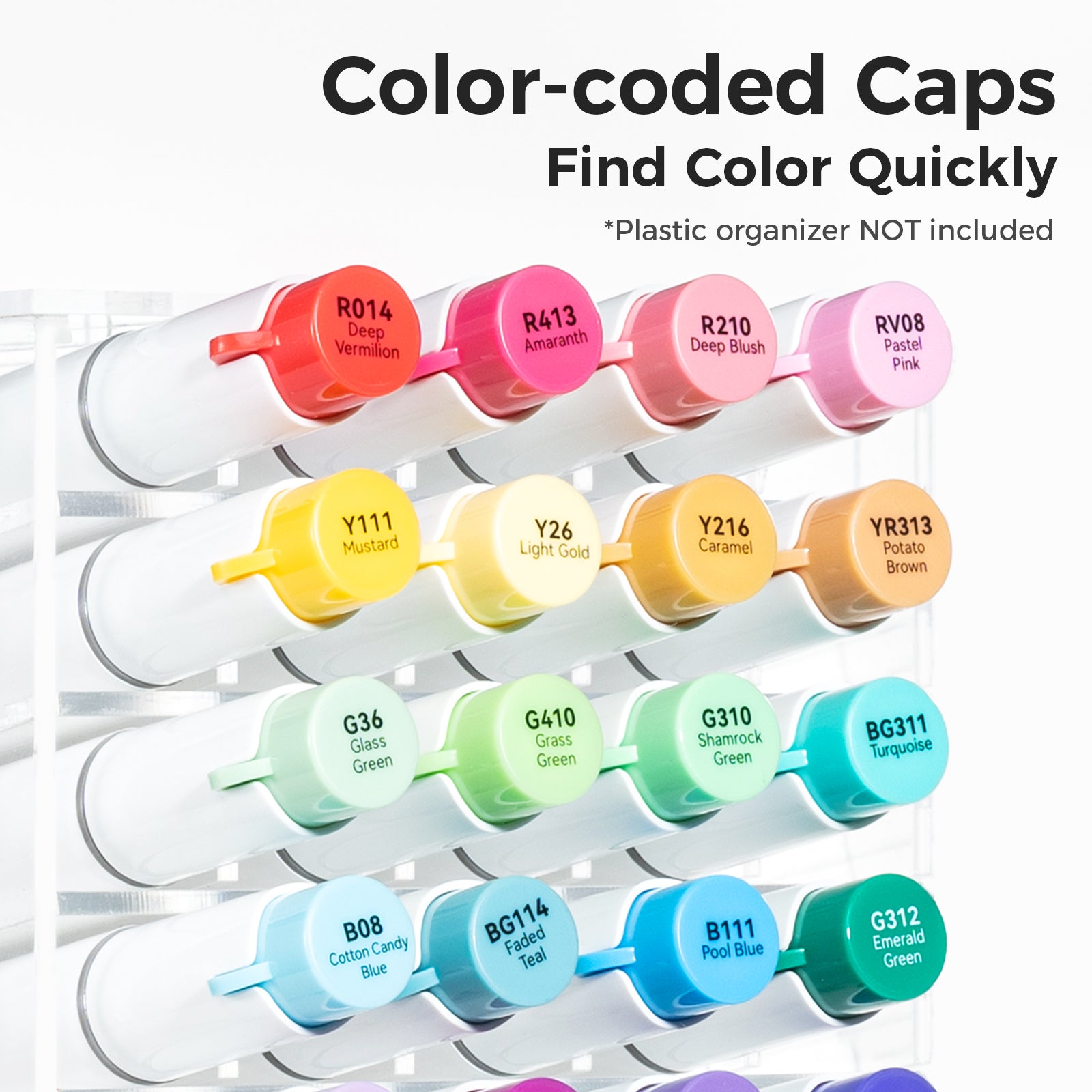 Ohuhu Honolulu² S 24 Basic Colors Dual Soft Tips Alcohol Art Markers. Brush & Soft Chisel - Image 9