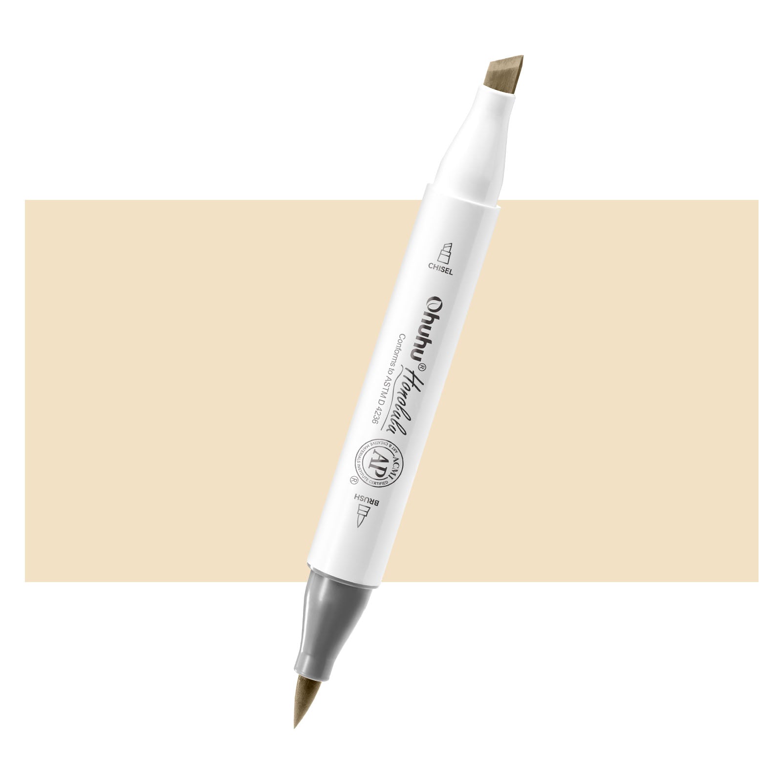 Ohuhu Honolulu YR212 / Y43 Individual Marker. Brush & Chisel