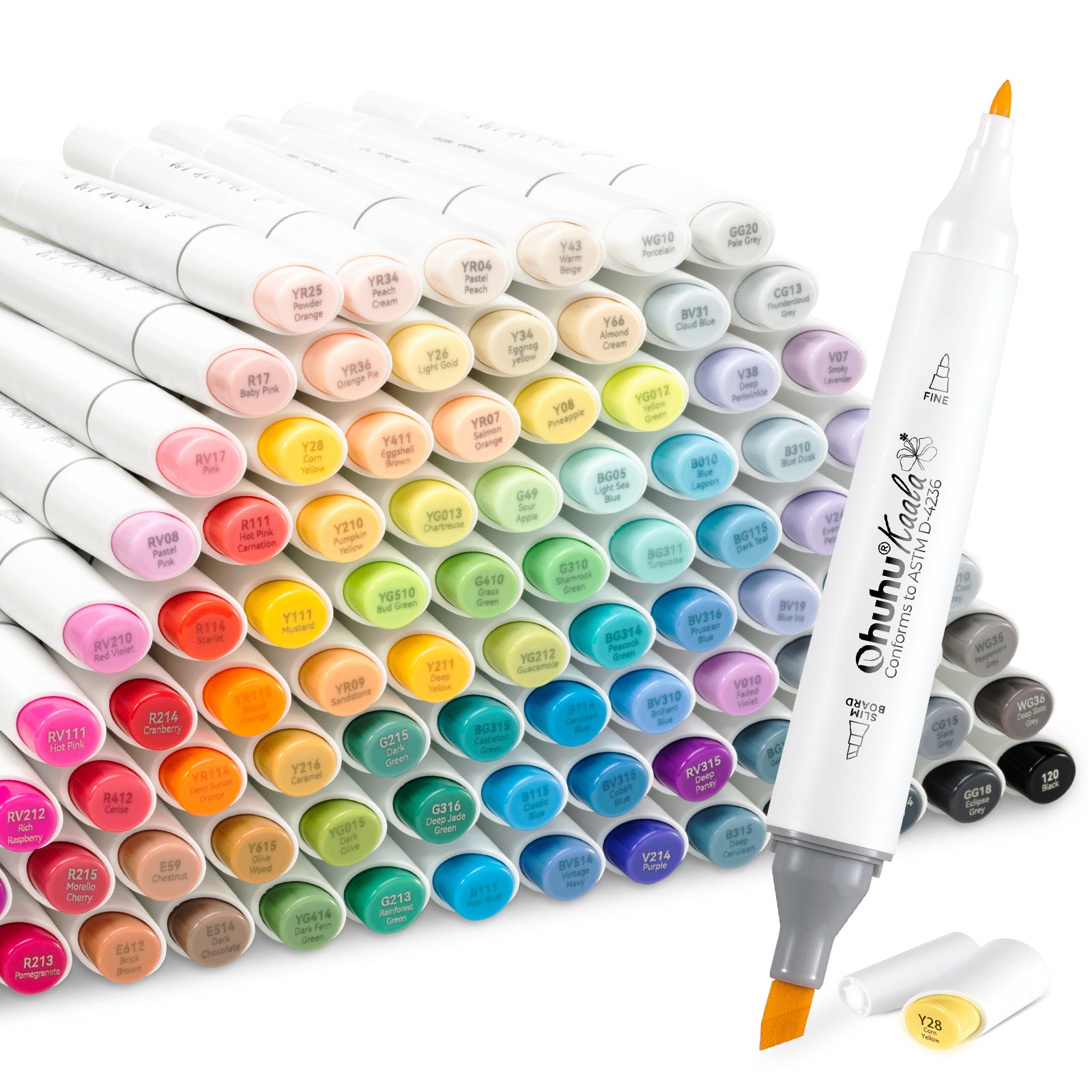 Ohuhu Kaala Dual Tips Alcohol Art Markers- 108 Colors - Image 8