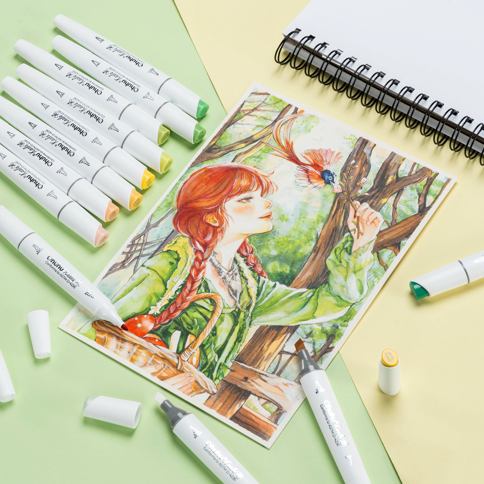 Ohuhu Kaala Dual Tips Alcohol Art Markers- 108 Colors - Image 9