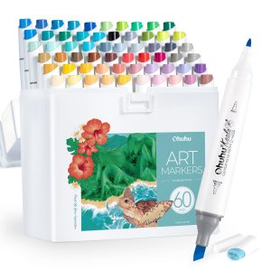 Ohuhu Kaala Five Tones Slim Broad and Fine Dual Tips Alcohol Art Markers