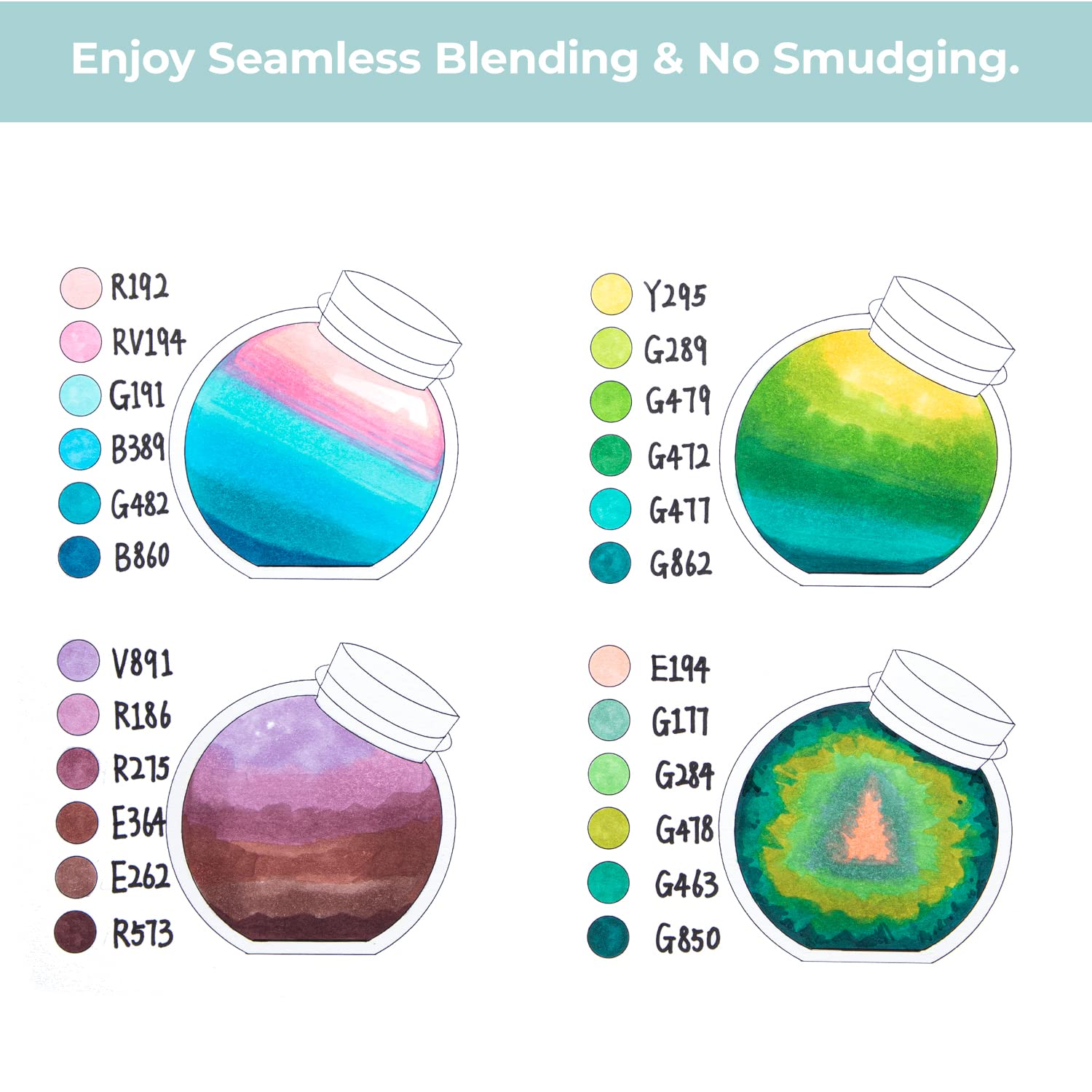 Ohuhu Kaala Dual Tips Alcohol Art Markers- 60 Colors Landscape Tone - Image 4