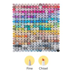 Ohuhu Oahu 320 Colors Dual Tips Alcohol Art Markers. Fine & Chisel (US Exclusive)