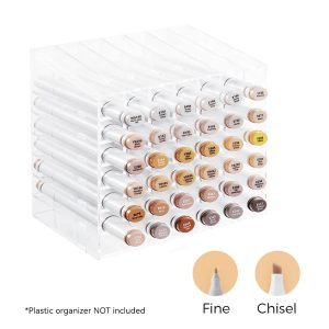 Ohuhu Oahu 36 Skin Tone Colors Dual Tips Alcohol Art Markers. Fine & Chisel
