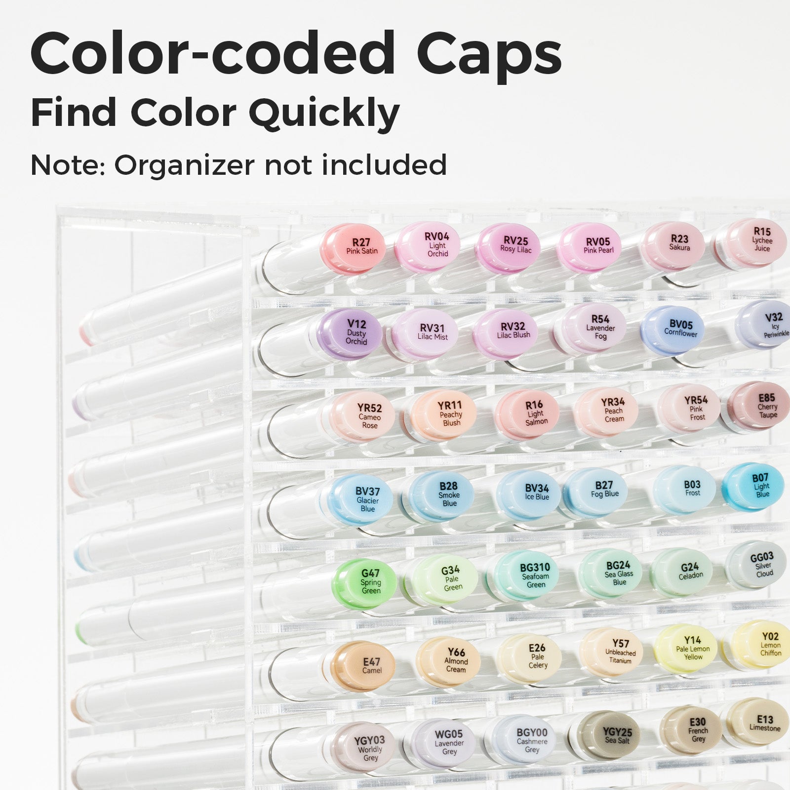 Ohuhu Oahu 48 Pastel Colors Dual Tips Alcohol Art Markers. Fine & Chisel (US Exclusive) - Image 4