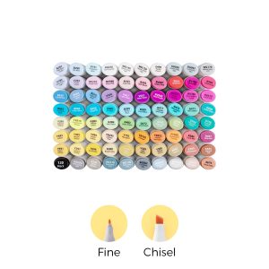Ohuhu Oahu 80 Colors Dual Tips Alcohol Art Markers. Fine & Chisel