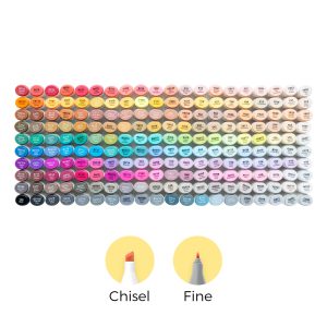 Ohuhu Oahu 200 Colors Dual Tips Alcohol Art Markers. Fine & Chisel