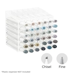 Ohuhu Oahu 36 Gray Tone Colors Dual Tips Alcohol Art Markers Set. Fine & Chisel