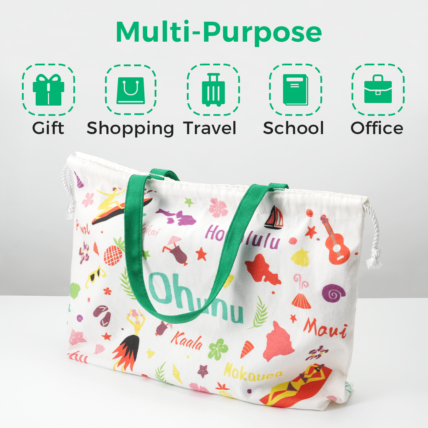 Ohuhu Canvas Gift Bag for Multi-purpose. Available in Two Sizes - Image 5