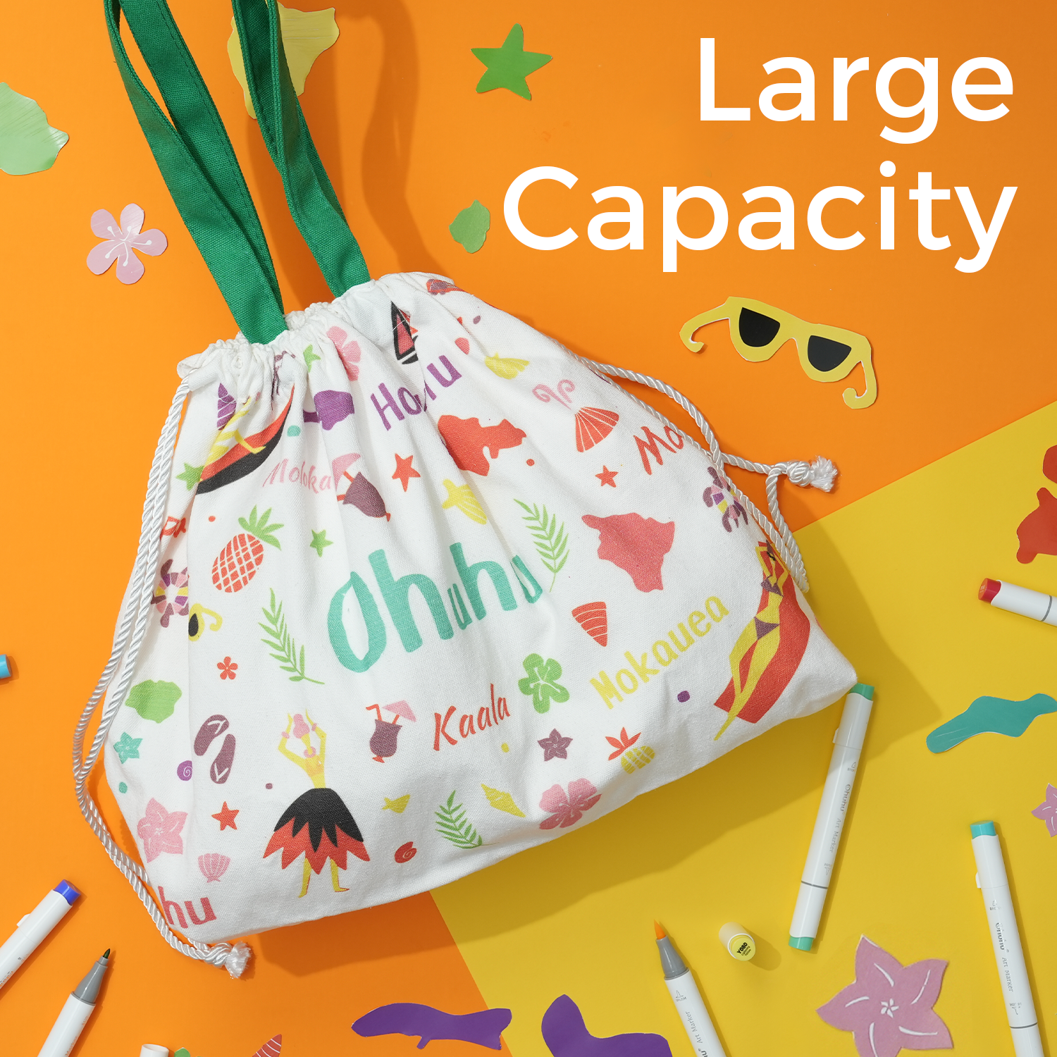 Ohuhu Canvas Gift Bag for Multi-purpose. Available in Two Sizes - Image 7