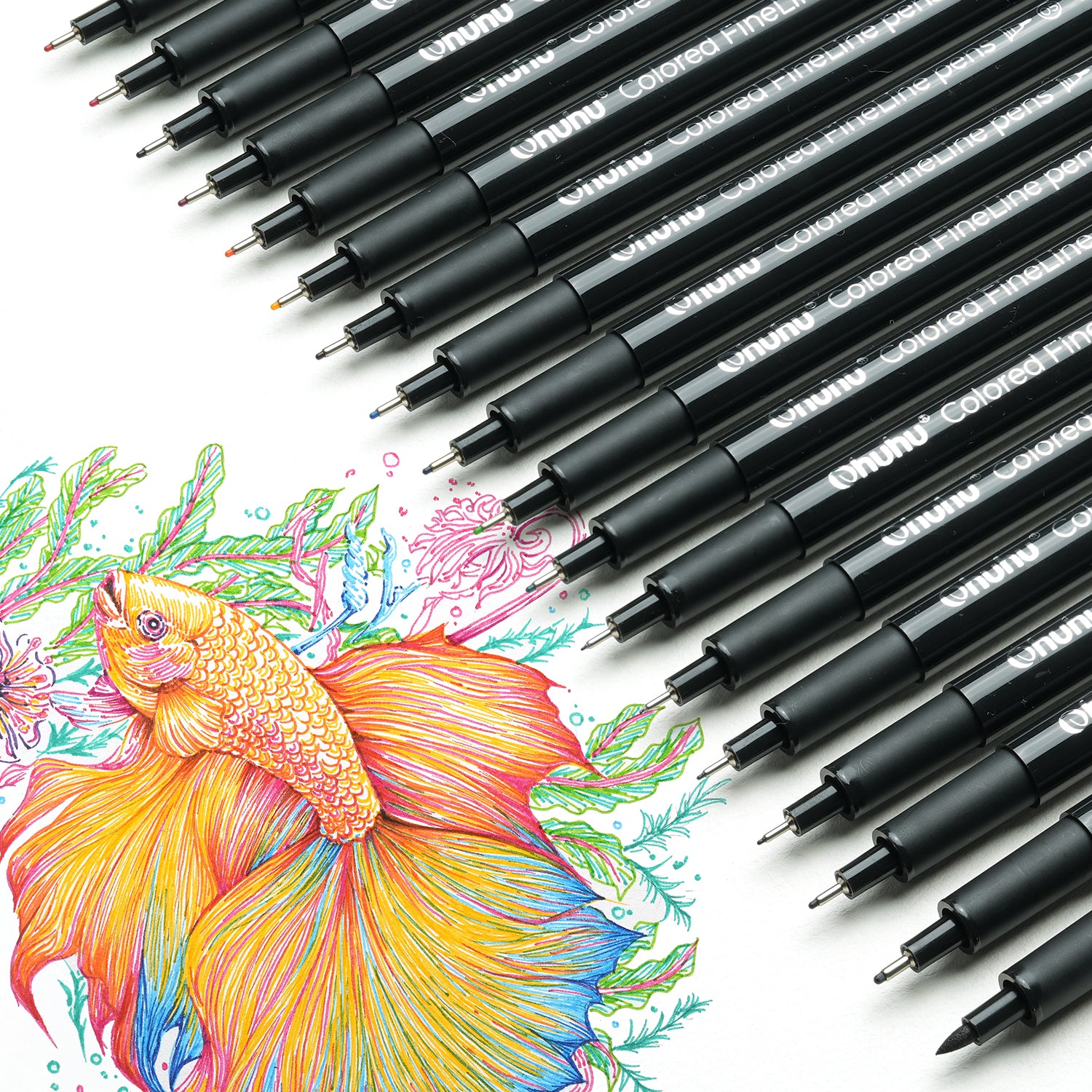 Ohuhu Hana Highway Fineliner Drawing Pens.18 Pack - Image 7