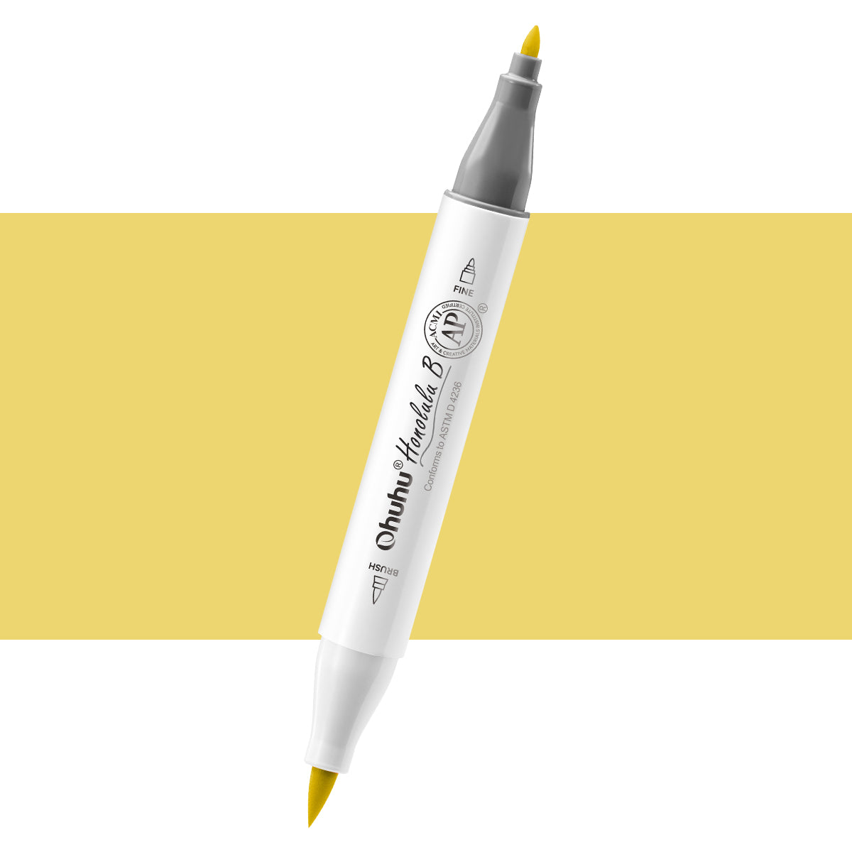 Ohuhu Honolulu B Y050 / Y09 Individual Marker. Brush & Fine