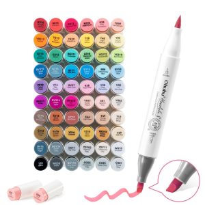 Ohuhu Honolulu S 60 Illustration Tone Colors Dual Soft Tips Alcohol Art Markers. Brush & Soft Chisel