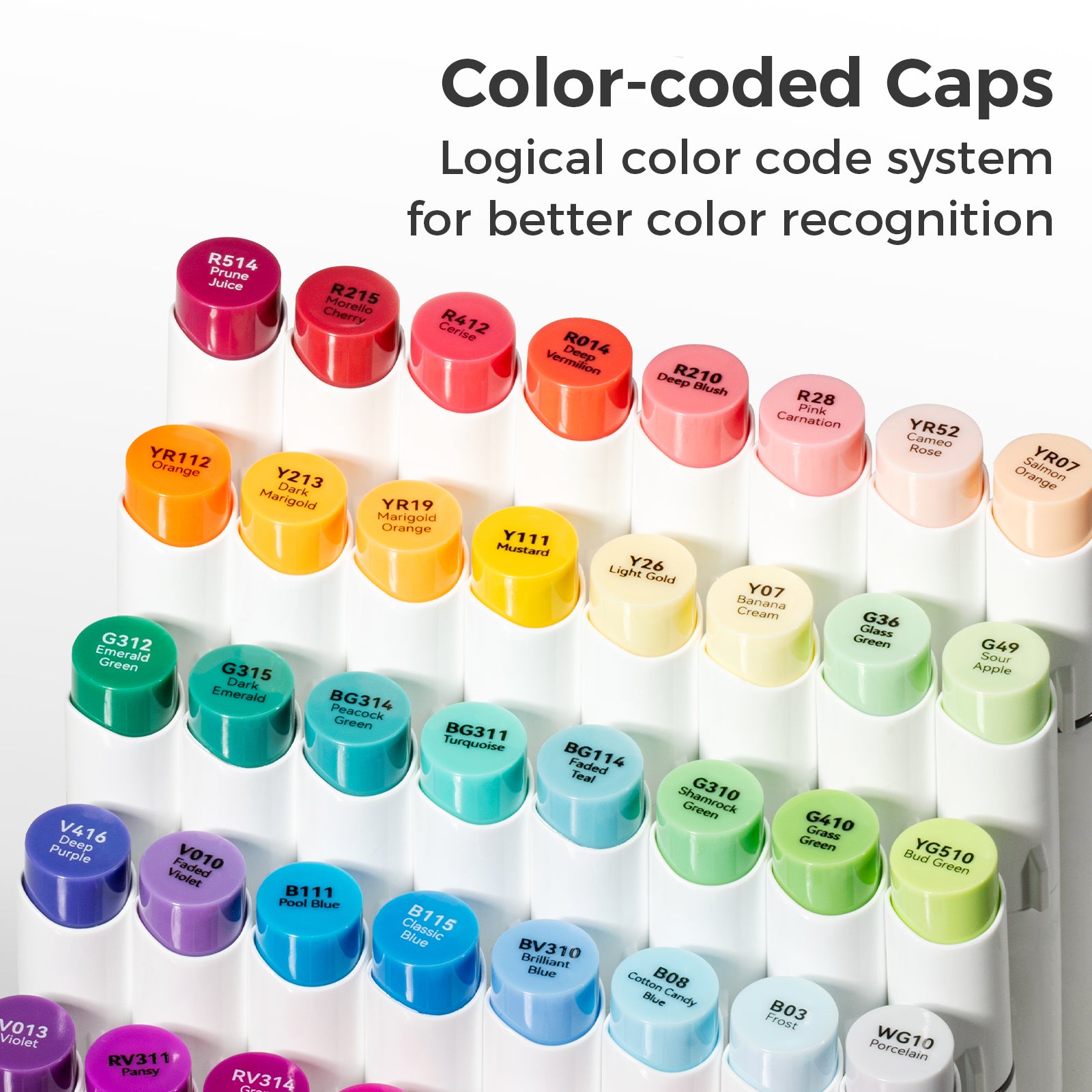 Ohuhu Honolulu S 48 Colors Dual Soft Tips Alcohol Art Markers. Brush & Soft Chisel - Image 11