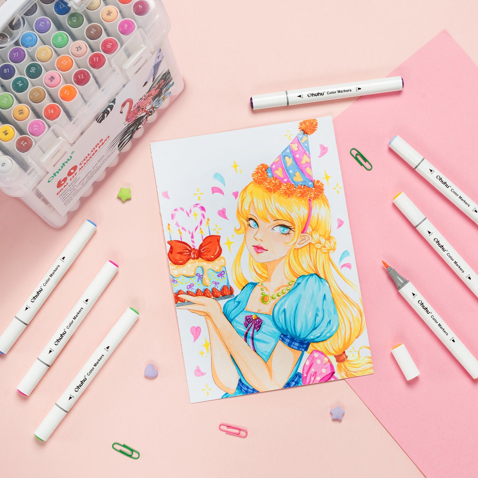 Ohuhu Dual Tips Water-Based Art Markers - Image 15