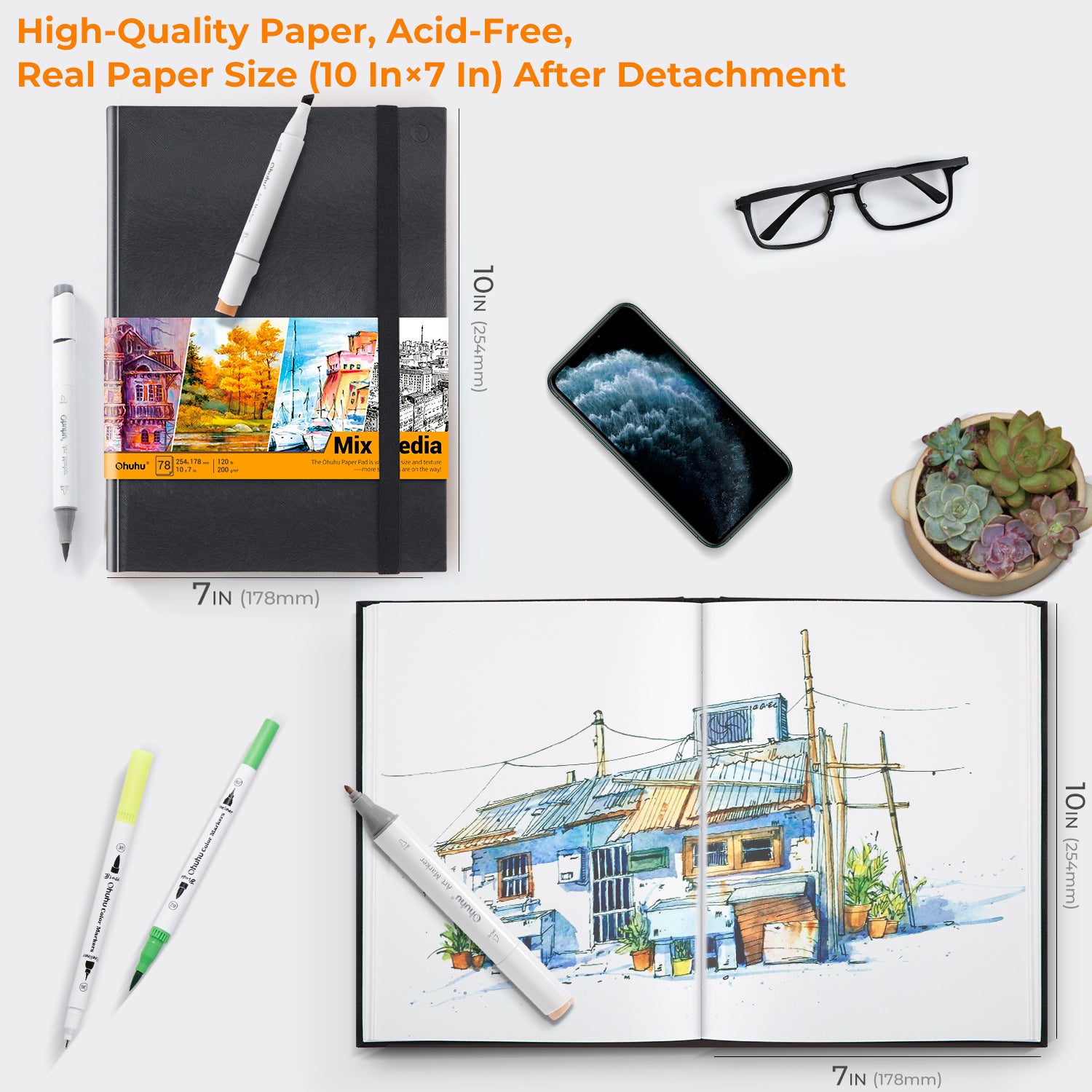 Ohuhu Mix Media Pad for Multiple Techniques - Image 4