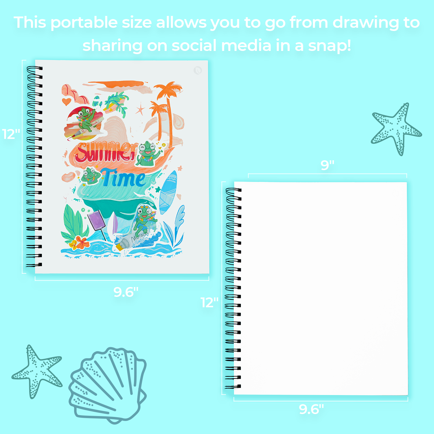 Ohuhu Bleedproof Double-Sided Marker Pad. Spiral-Bound - Image 25
