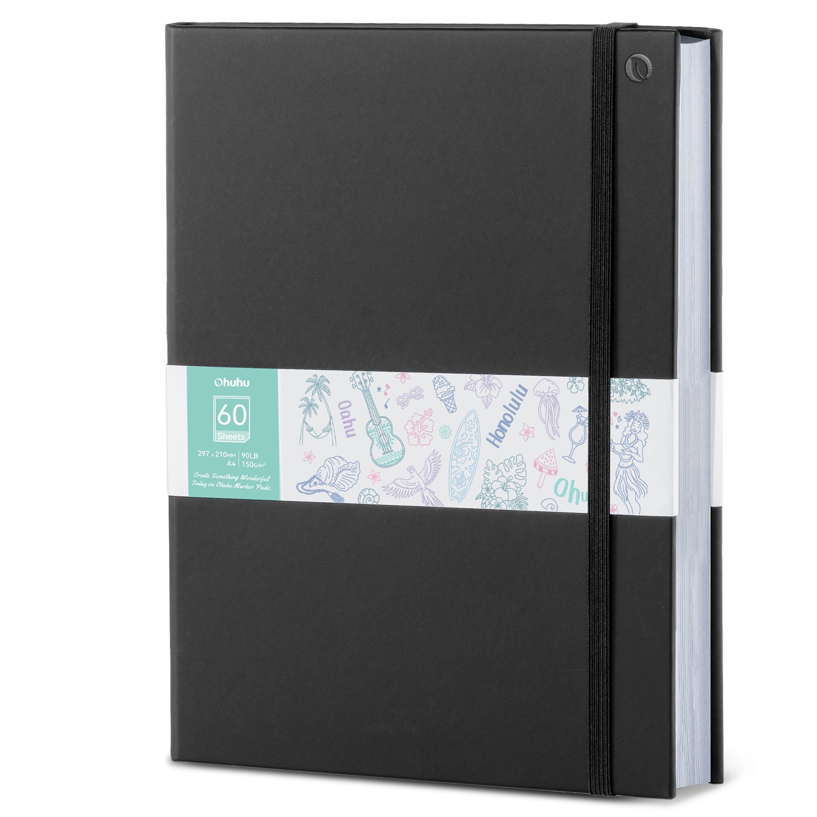 Ohuhu Bleedproof Double-Sided Marker Pad with PU Cover - Image 22