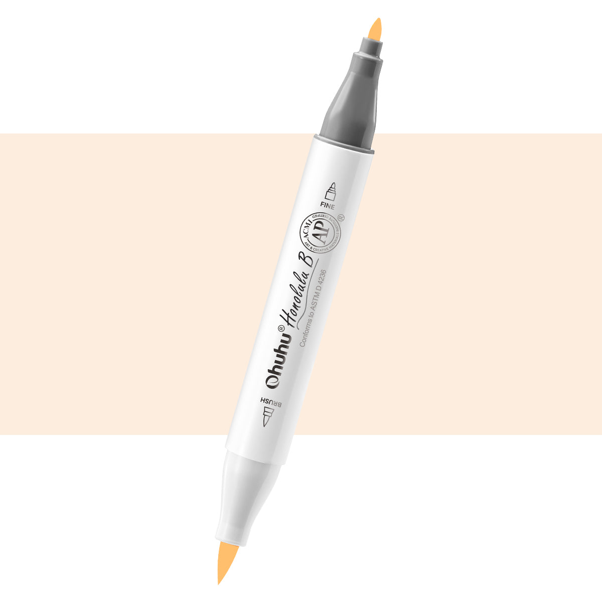Ohuhu Honolulu B WG0.5 / YR02 Individual Marker. Brush & Fine