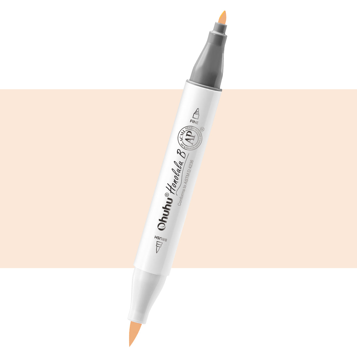 Ohuhu Honolulu B R18 / YR04 Individual Marker. Brush & Fine