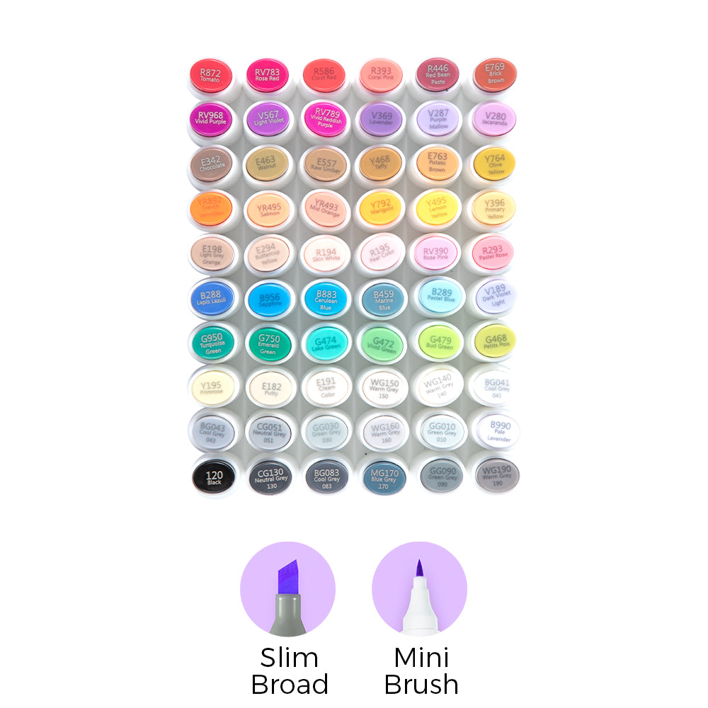 Ohuhu Kaala Dual Tips Alcohol Art Markers- 60 Colors Illustrations - Image 29