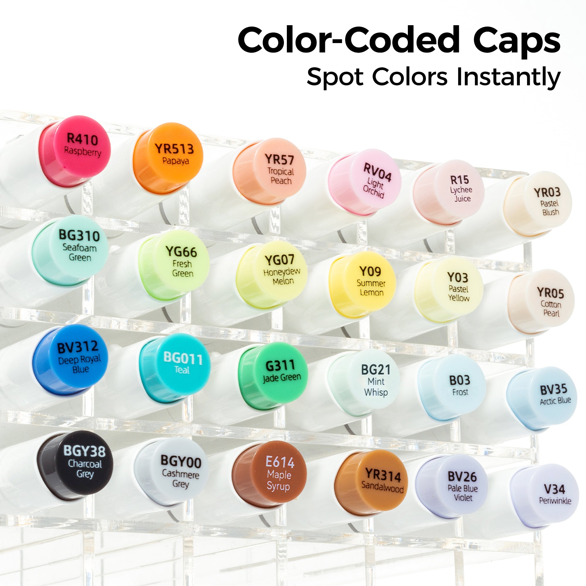 Ohuhu Honolulu Plus Series Supreme Rubber Brush Tip Markers - Image 6