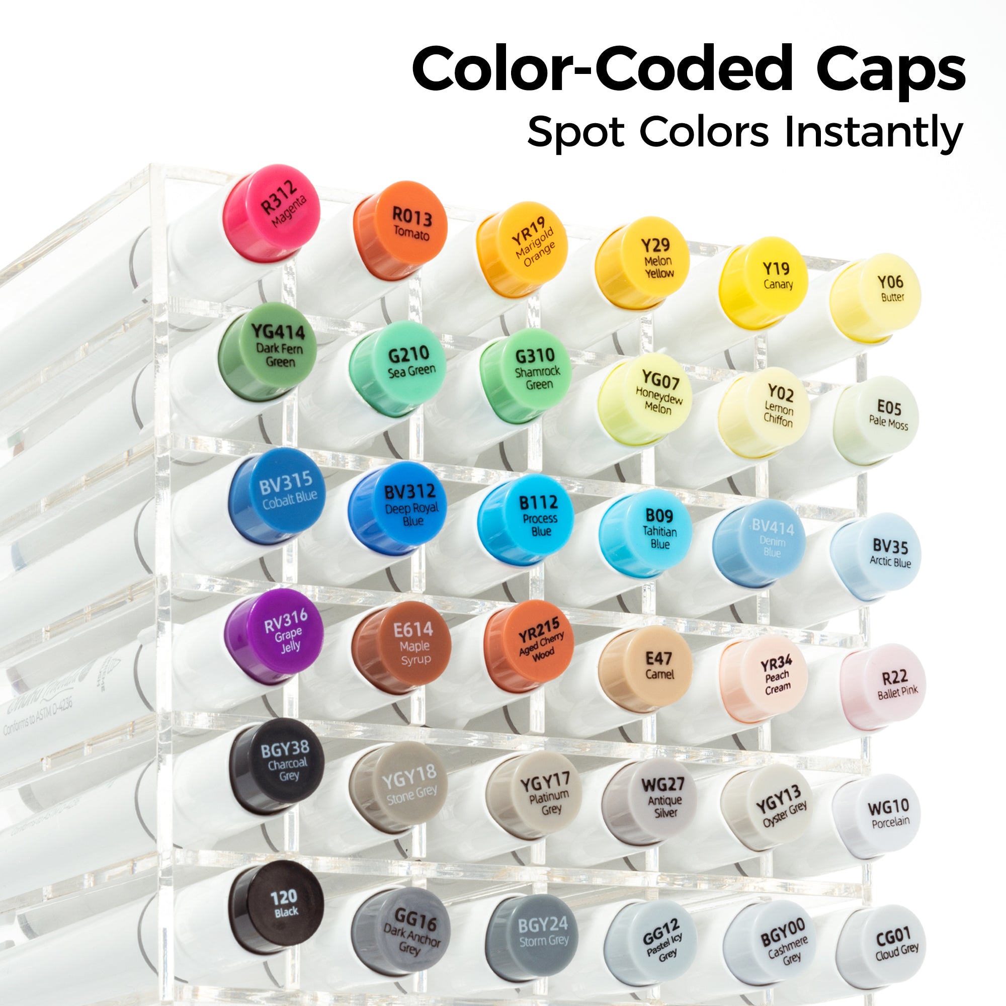 Ohuhu Honolulu Plus Series Supreme Rubber Brush Tip Markers - Image 15