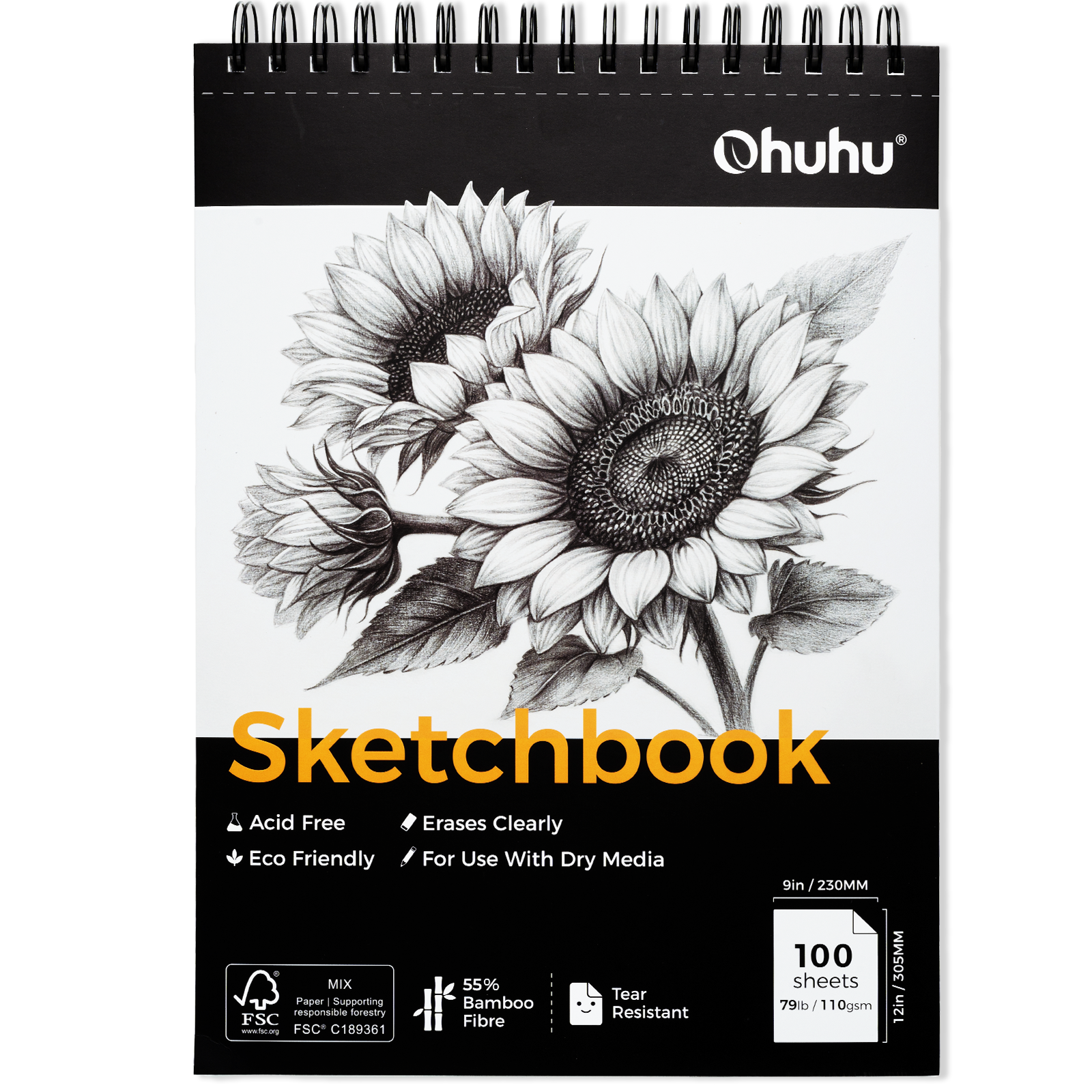 Ohuhu Tear Resistant Bamboo Fiber Drawing Sketchbook - Image 10