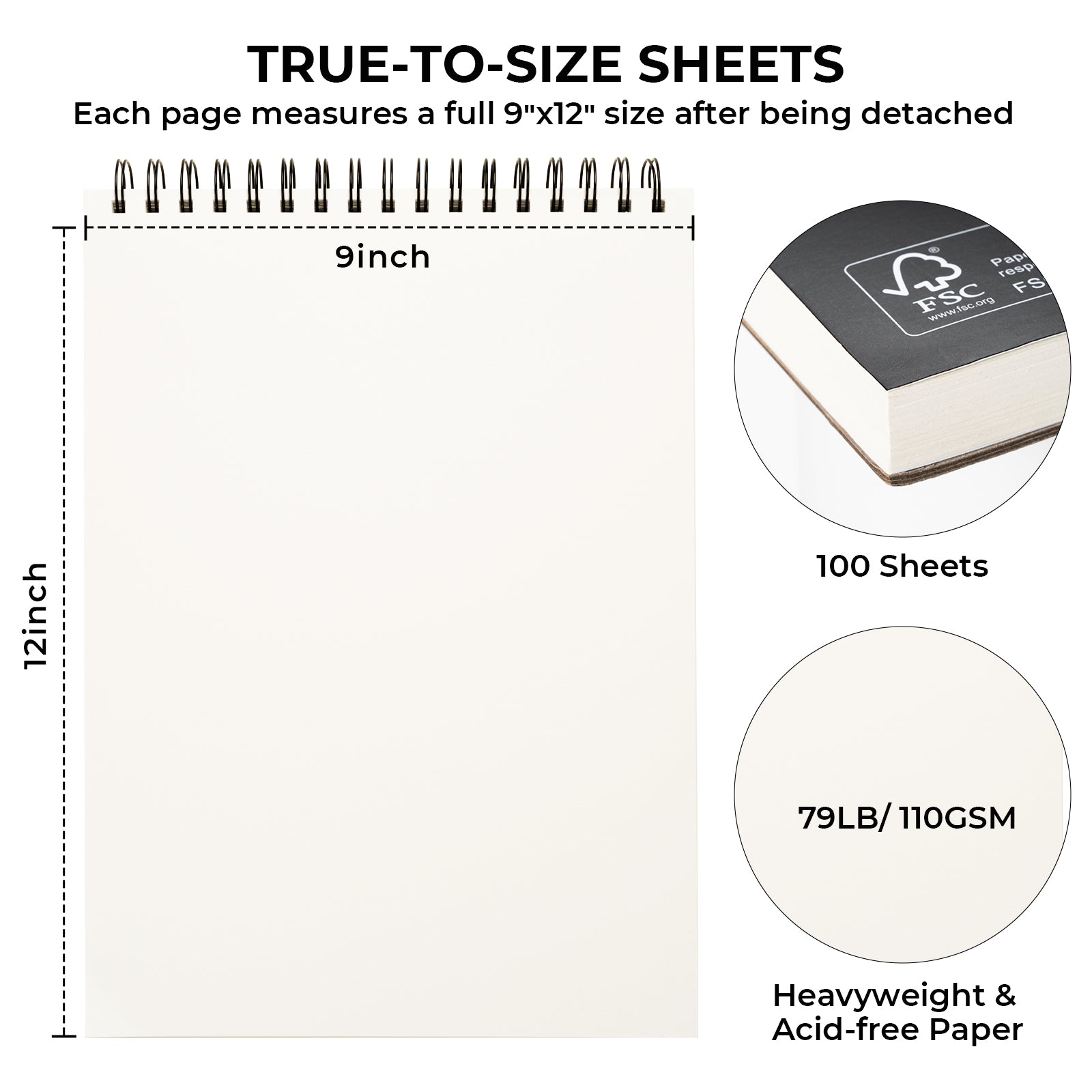 Ohuhu Tear Resistant Bamboo Fiber Drawing Sketchbook - Image 8